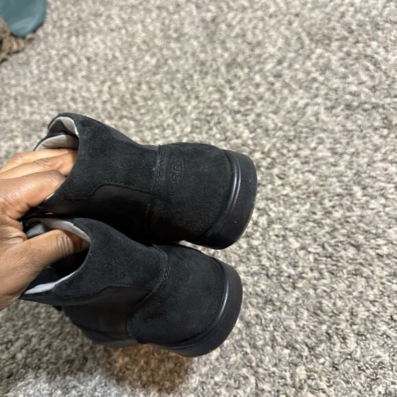 Keen Mens Shoe Glenhaven Size 9.5 Sneaker Mid Top Black Nubuck Suede Casual - Picture 6 of 10